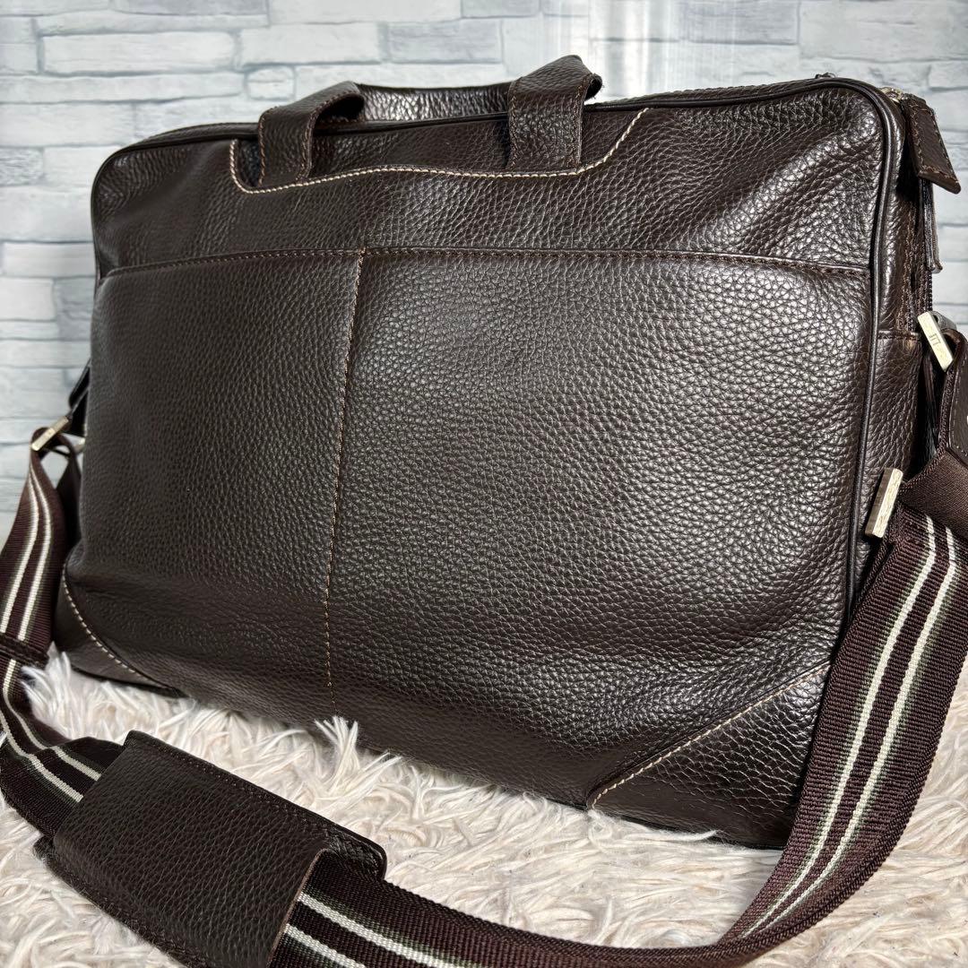 美品　dunhill ダンヒル ビジネスバッグ　ブリーフケース　シボ　2WAY