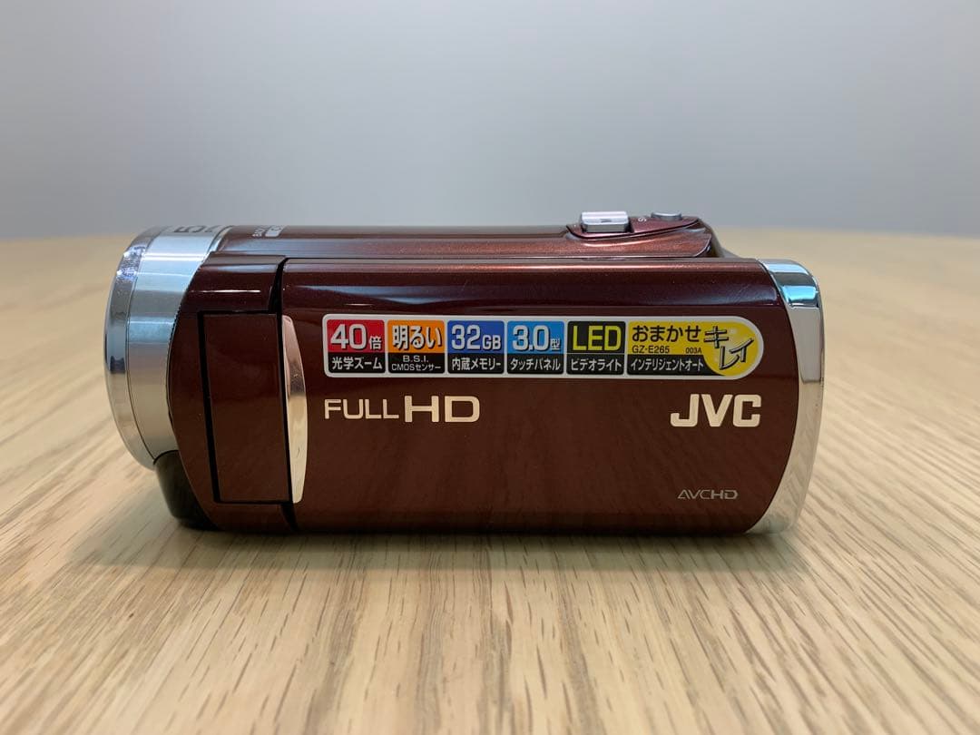 JVC Everio GZ-E265 ビデオカメラ 予備の大型バッテリー付き