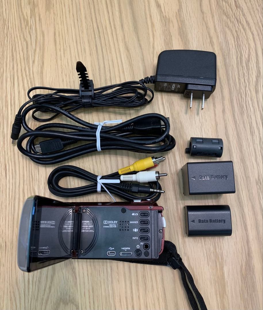 JVC Everio GZ-E265 ビデオカメラ 予備の大型バッテリー付き