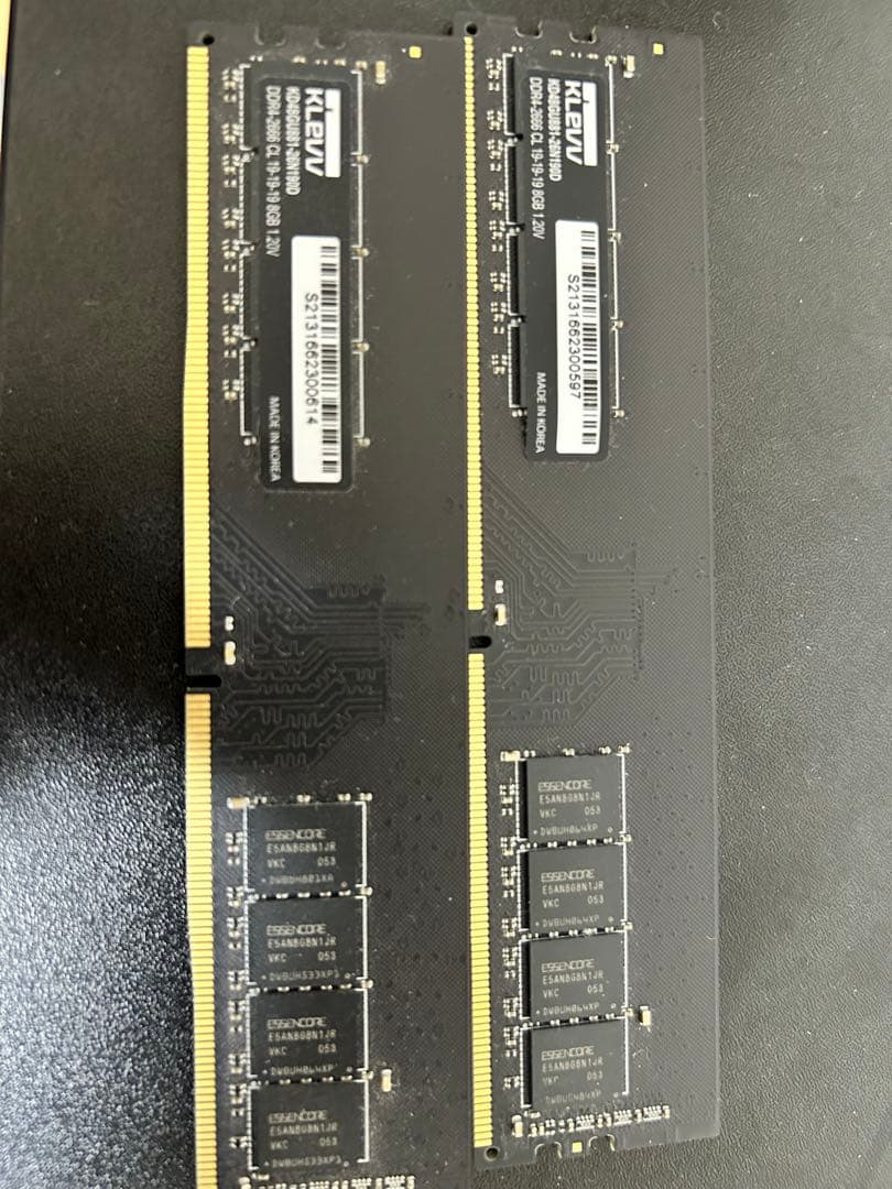 KLEVV DDR4 16GBメモリ 2666MHz