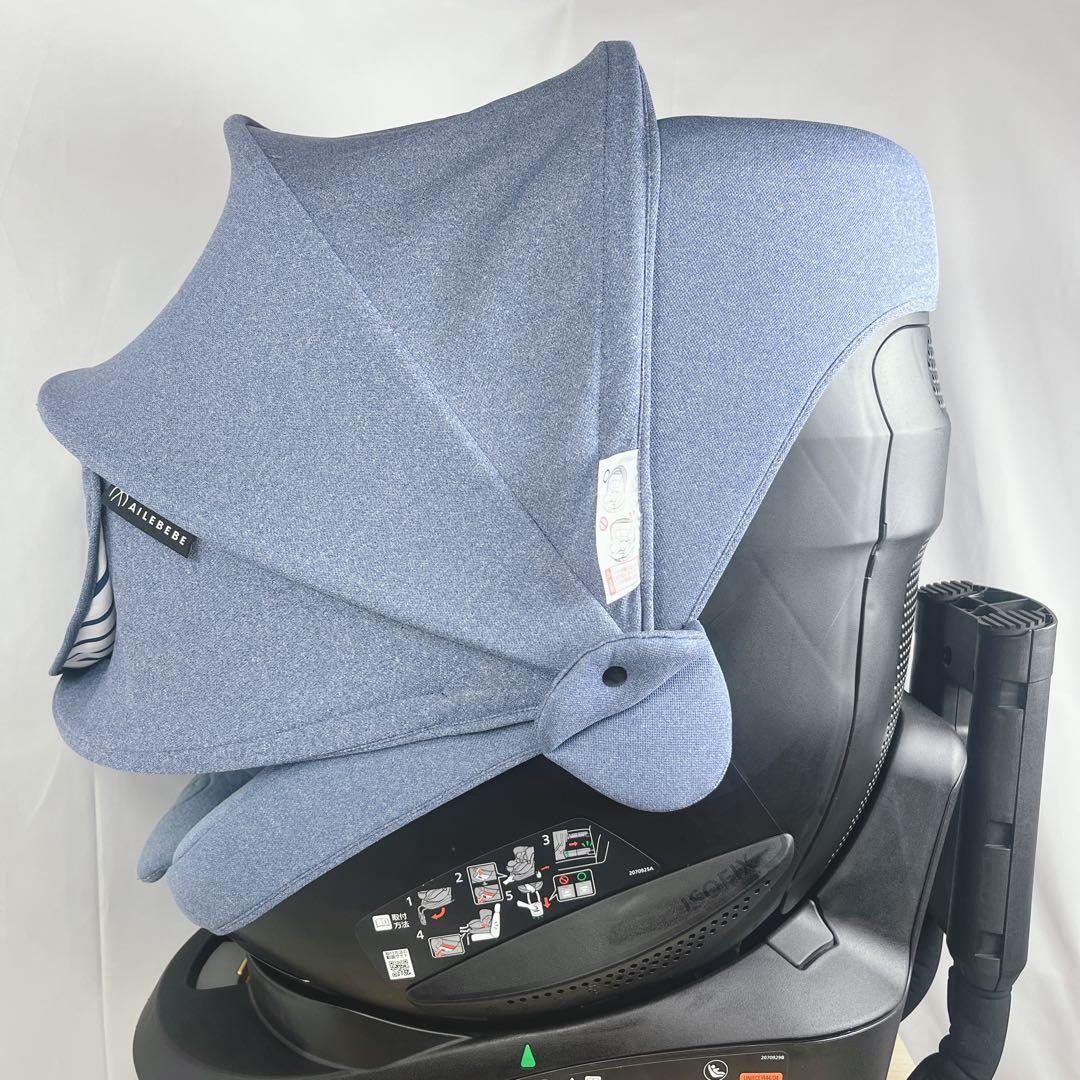 美品 送料無料 エールベベ クルット5i プレミアム ISOFIX 360°