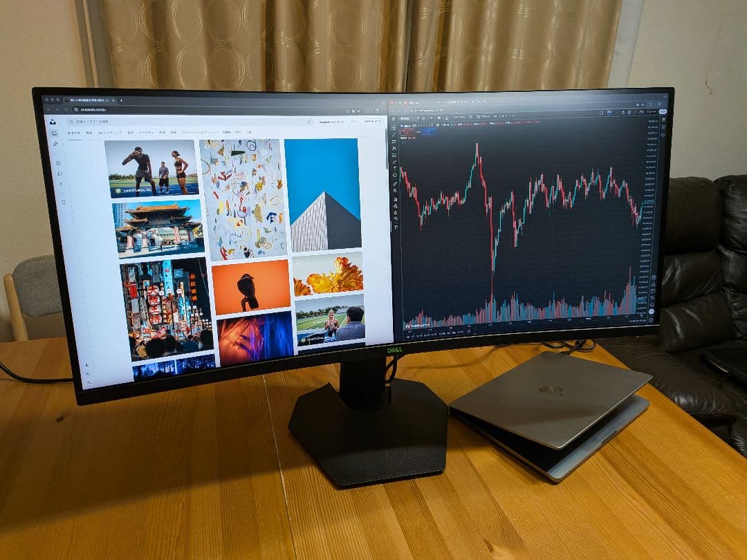 Dell S3422DWG 34インチ ウルトラワイド曲面モニター
