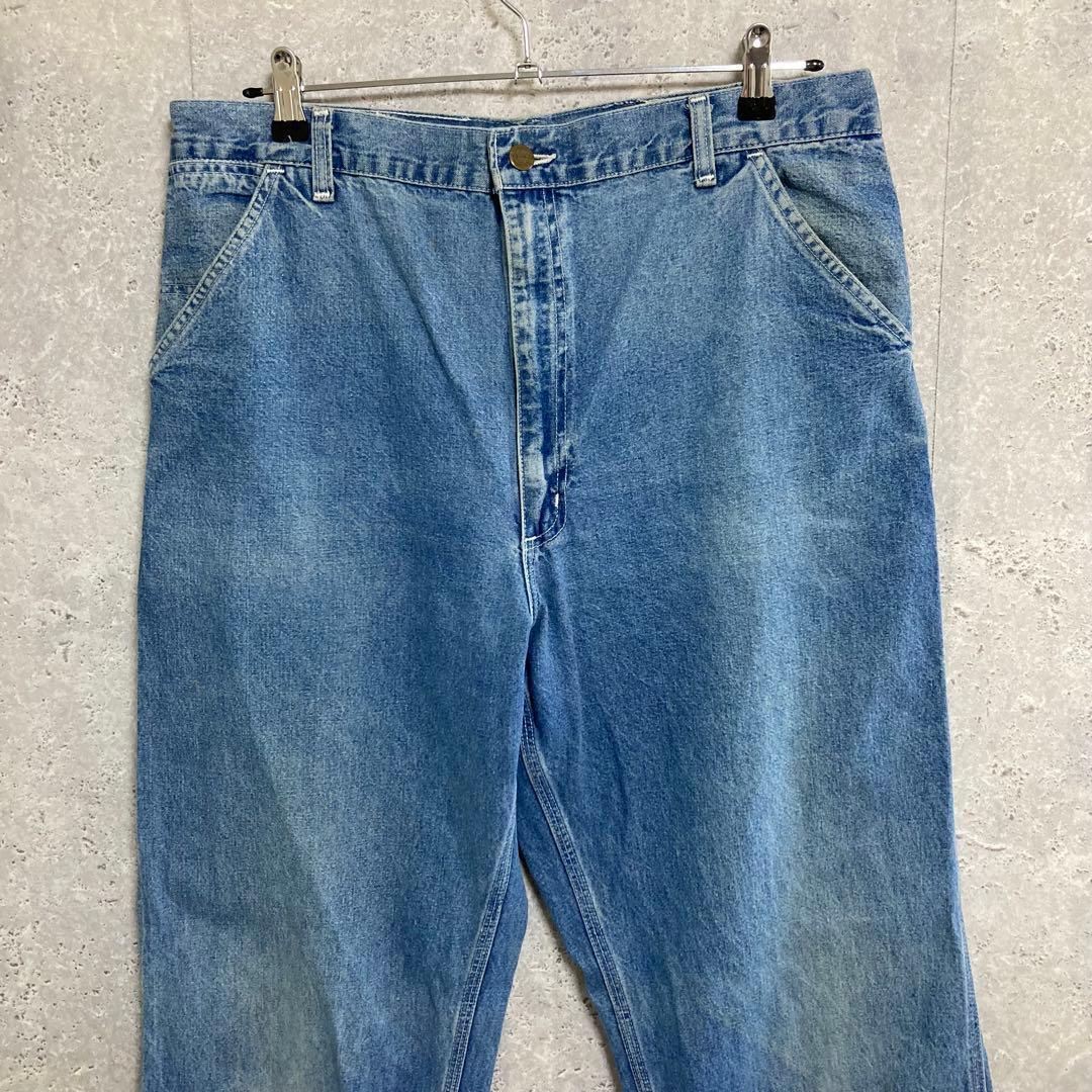 カーハート　90s USA製 ペインターパンツブルーデニムジーンズW38 L34