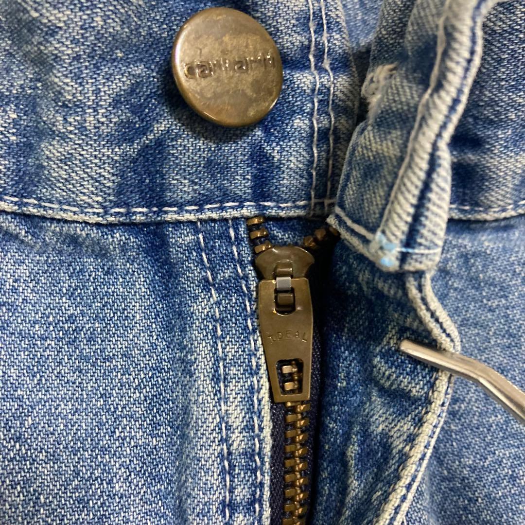 カーハート　90s USA製 ペインターパンツブルーデニムジーンズW38 L34