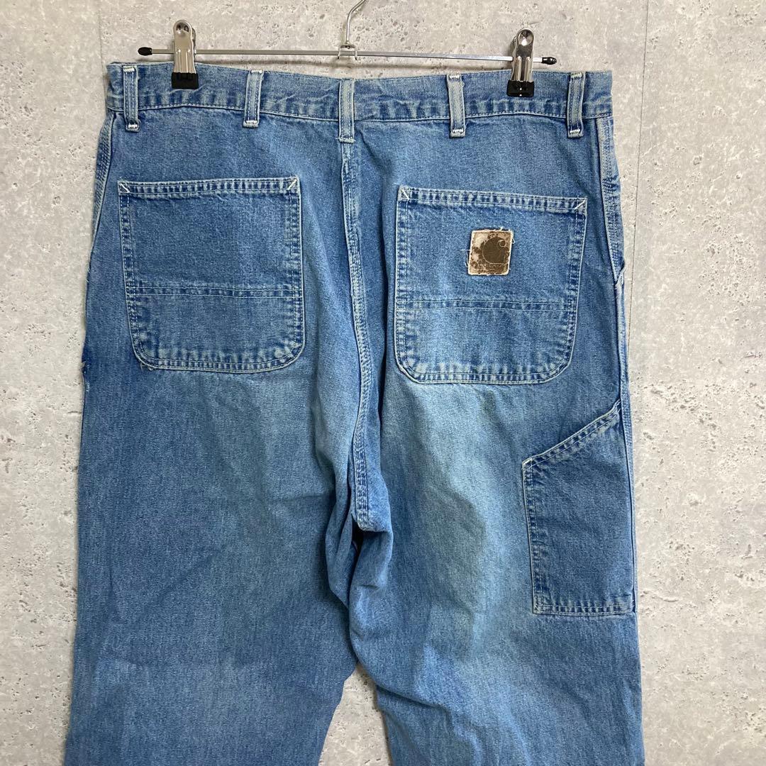 カーハート　90s USA製 ペインターパンツブルーデニムジーンズW38 L34