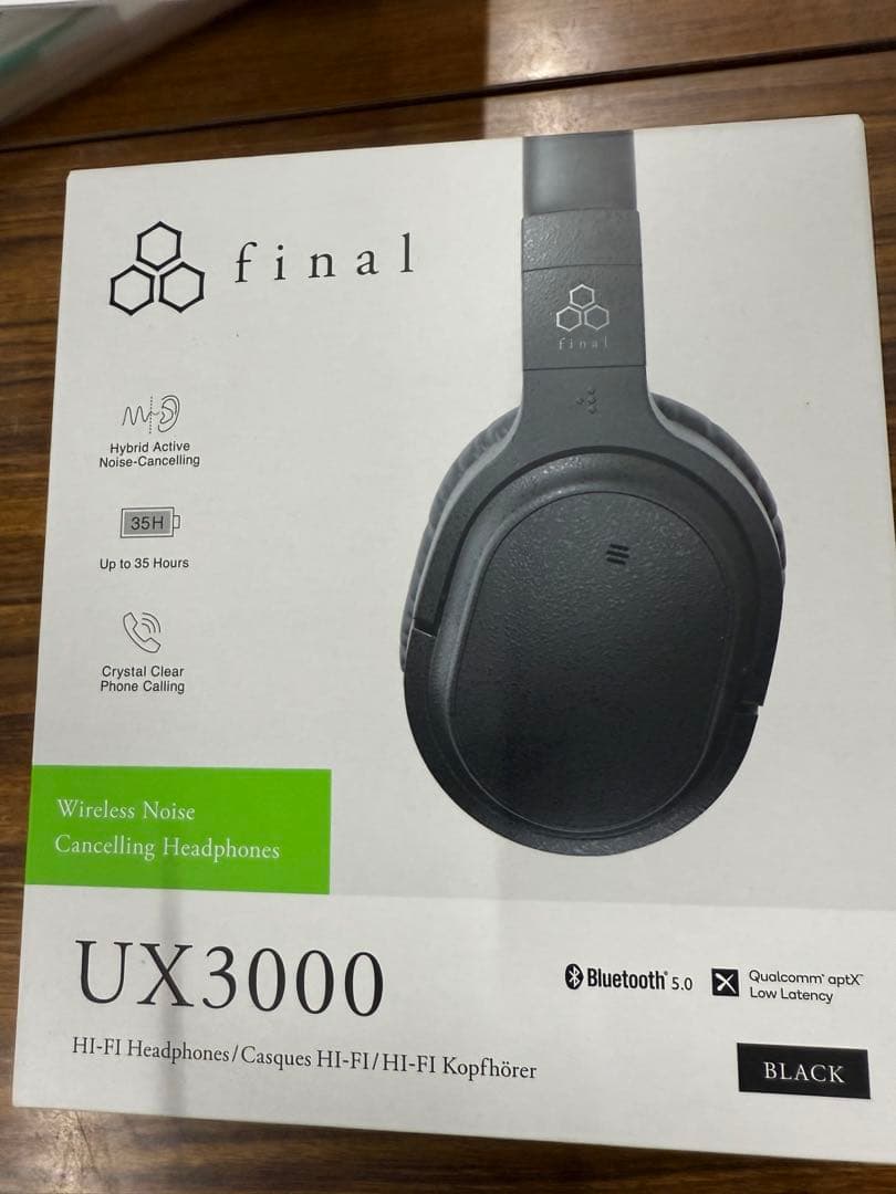 final UX3000 ブラック ワイヤレスヘッドフォン　未使用