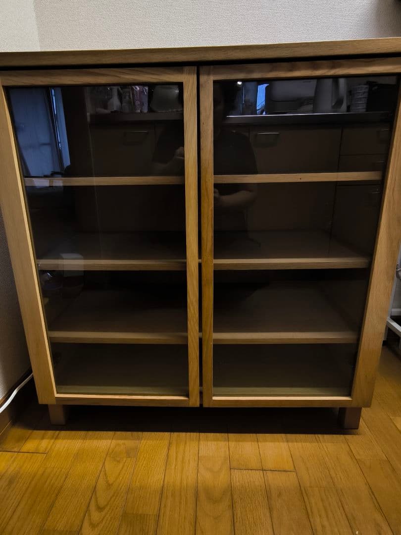 【無印良品】キャビネット、ガラス扉