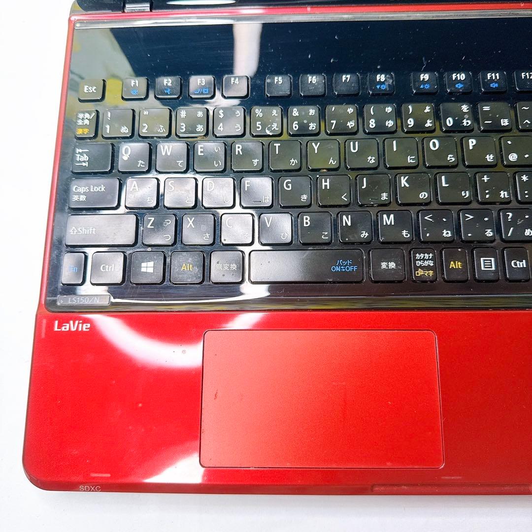 格安レッドパソコン❤️Windows11高速SSD❤️マウス付き❤️届いたらすぐ使える