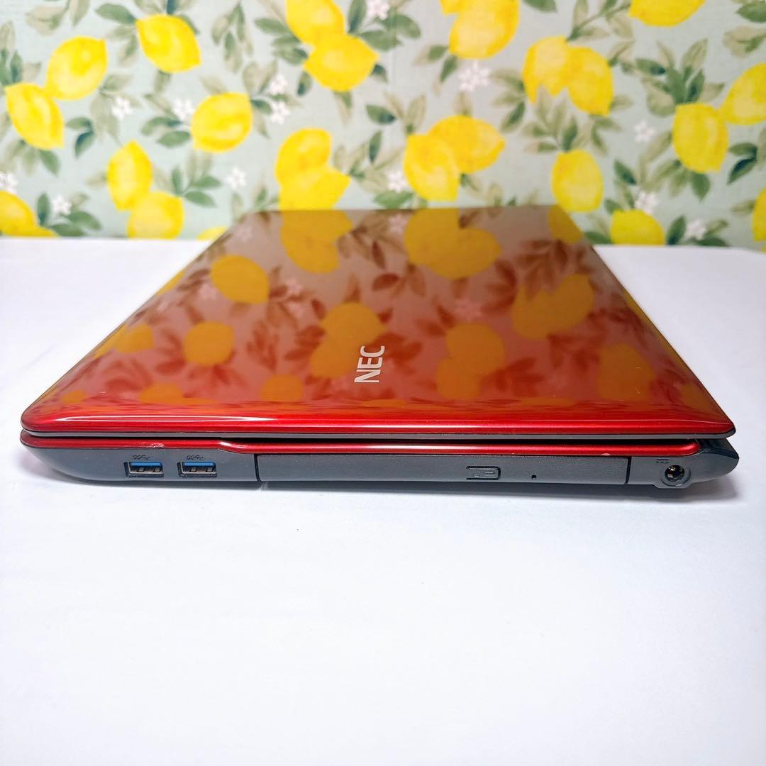 格安レッドパソコン❤️Windows11高速SSD❤️マウス付き❤️届いたらすぐ使える