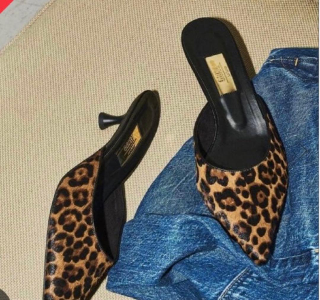 ア≪ GRISE⭐︎4.5cmレザーポインテッドミュール【未使用品】