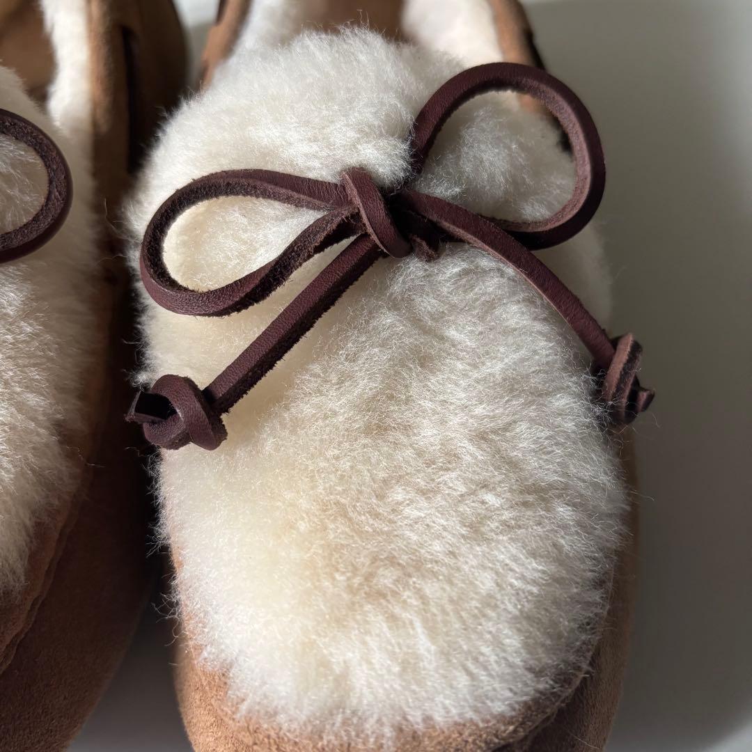 未使用級⭐︎UGG アグ モカシン ファー シープスキン スリッポン 23.0