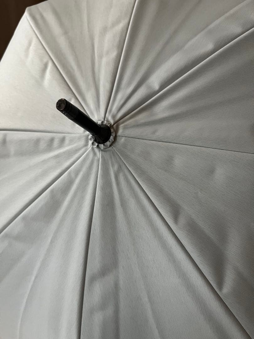 日傘 長傘 サンバリア100 コンビmoku アイボリー　M 竹手元