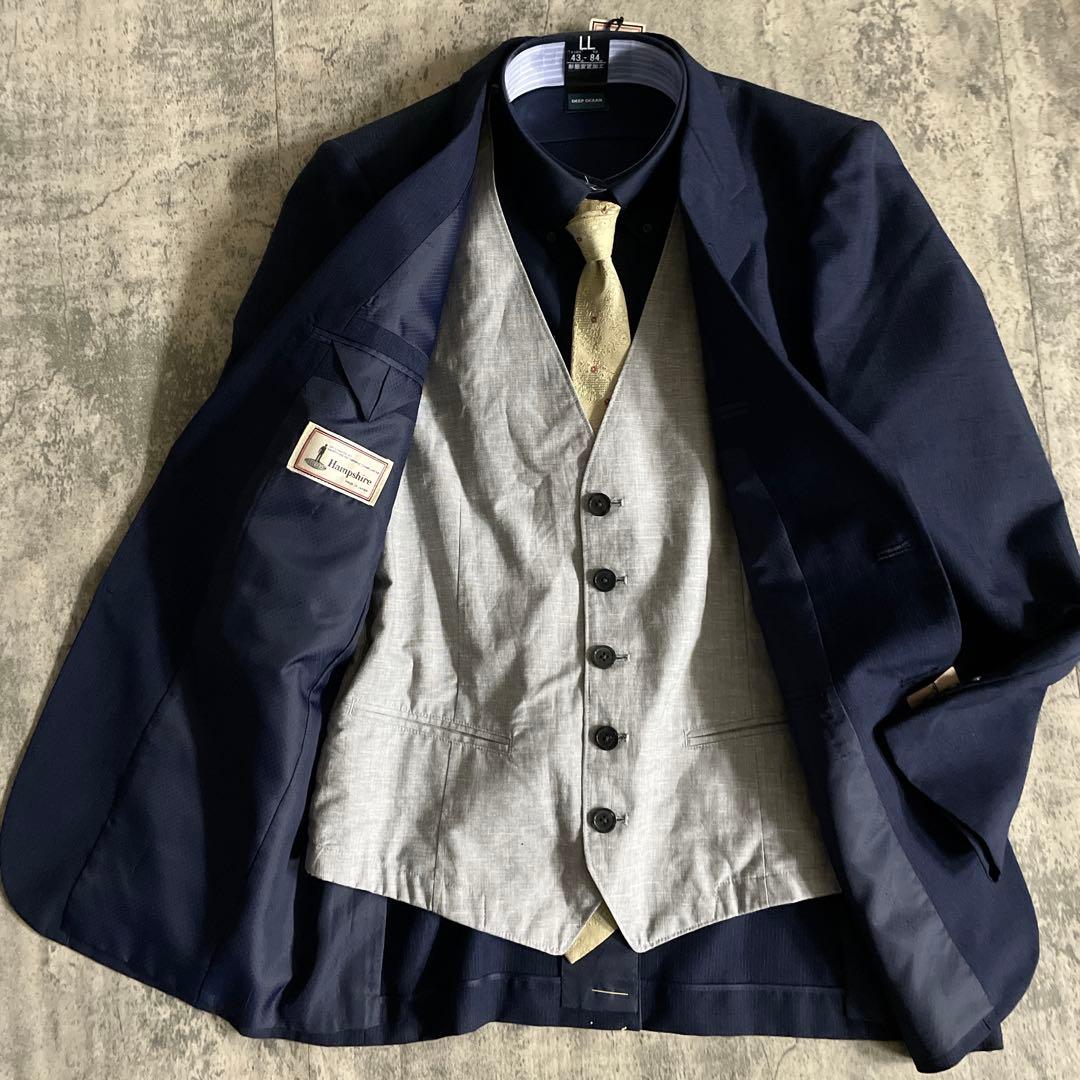 未使用 オッドベスト OLD GUCCI オールドグッチ ネクタイ 濃紺 スーツ