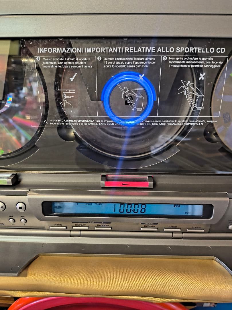 90年 激レア！ネオクラ！お洒落！希少！3連CDチェンジャーミニコンポ ラジカセ