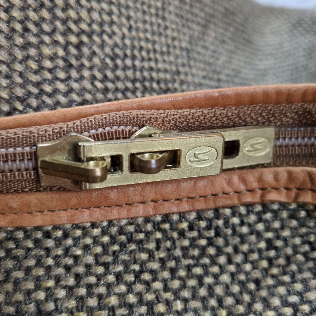 hartmann ハートマン ボストンバッグ ツイード×レザー