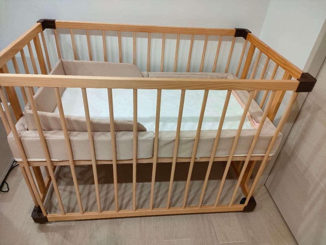 【美品セット】ファルスカ　サイドベッド03　ラージ　コンパクトベッドセット