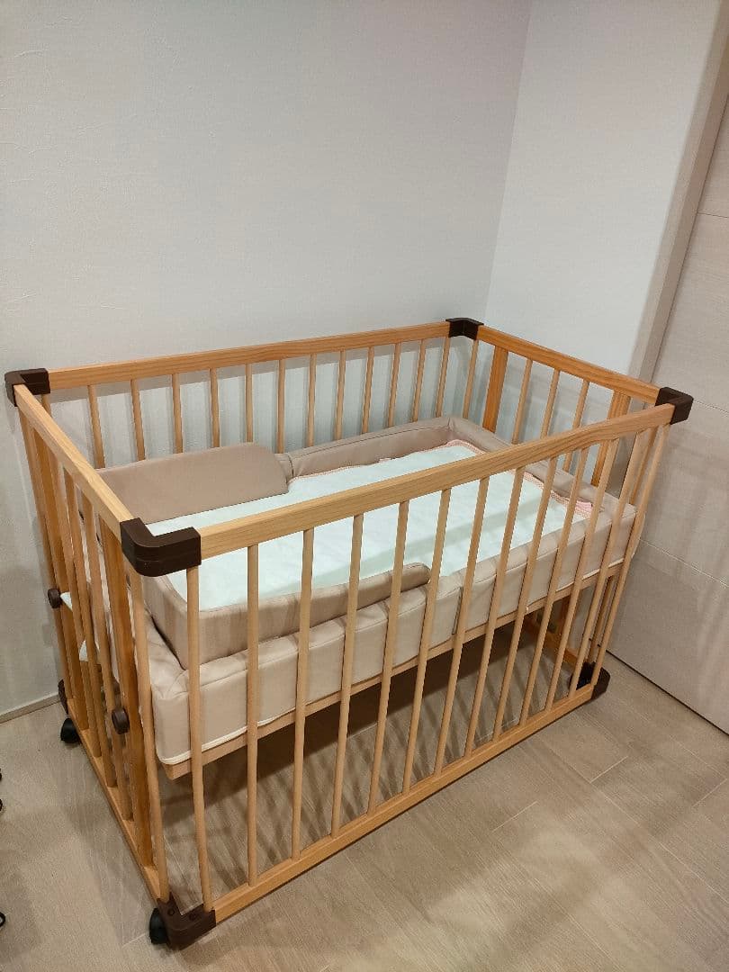 【美品セット】ファルスカ　サイドベッド03　ラージ　コンパクトベッドセット