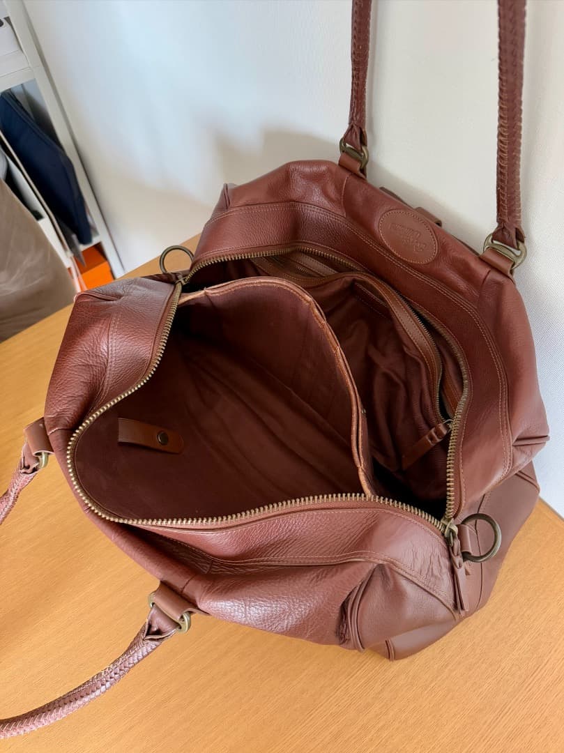 【値下げ】R.M. Williams　ブラウン　本革　レザー　ボストンバック