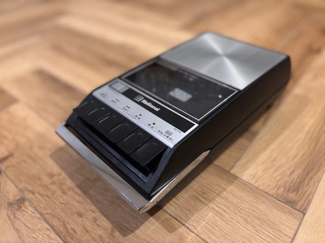 昭和レトロ National RQ-313 カセットプレイヤー 実動箱説明書付き