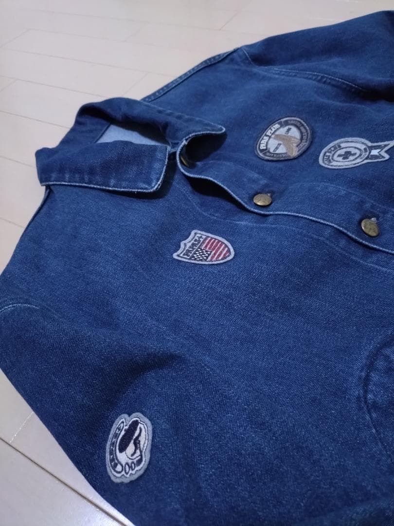 超レア 可愛い 美品 パパスプラス 襟付きMA1型 Gジャン Papas+ M