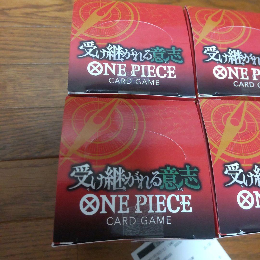 ☆ワンピースカード☆受け継がれる意志☆４BOX☆テープ付き☆