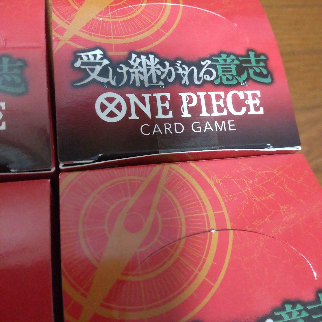 ☆ワンピースカード☆受け継がれる意志☆４BOX☆テープ付き☆