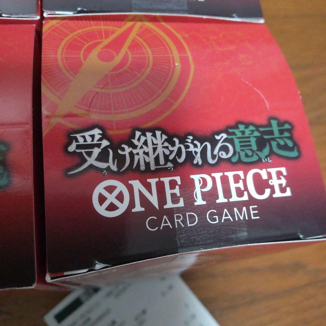☆ワンピースカード☆受け継がれる意志☆４BOX☆テープ付き☆