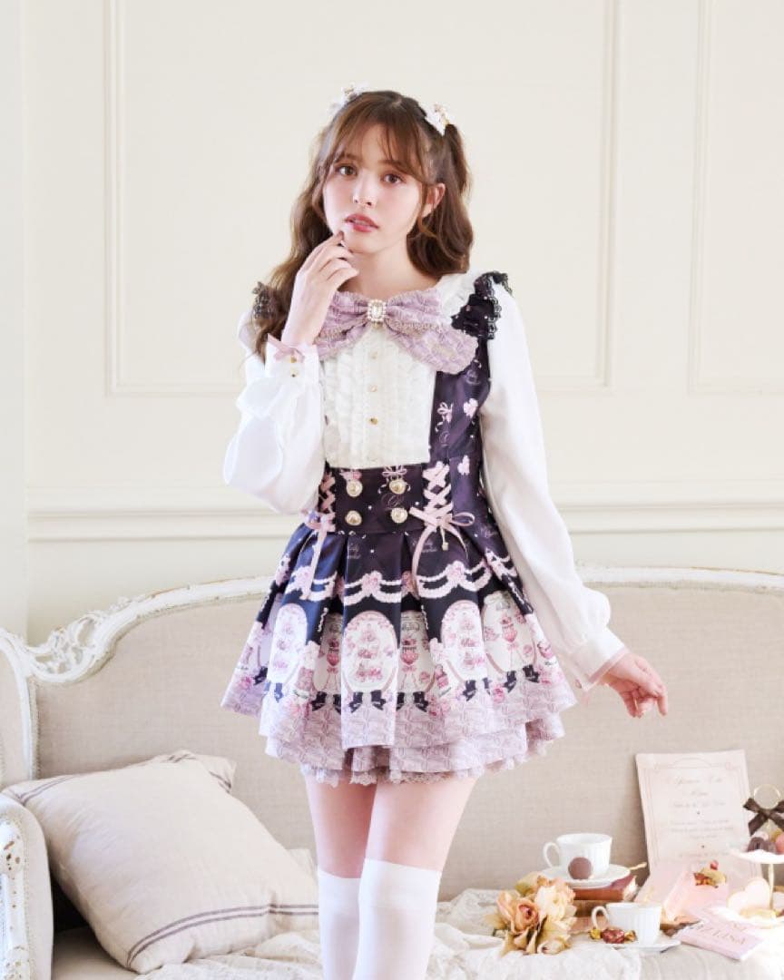 リズリサ LIZLISA Melty Chocolate セットアップ ブラック