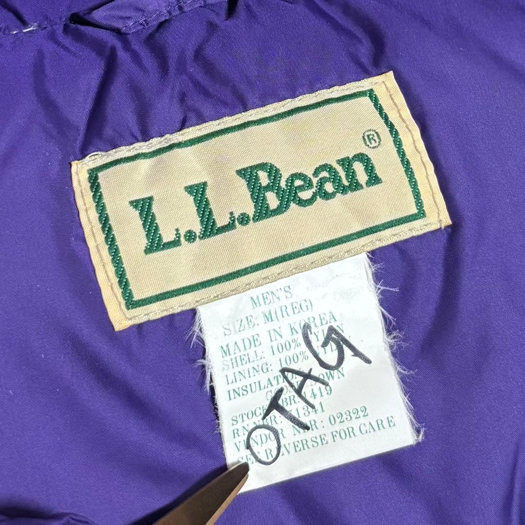 90s L.L.Bean ダウン ベスト M エルエルビーン パープル