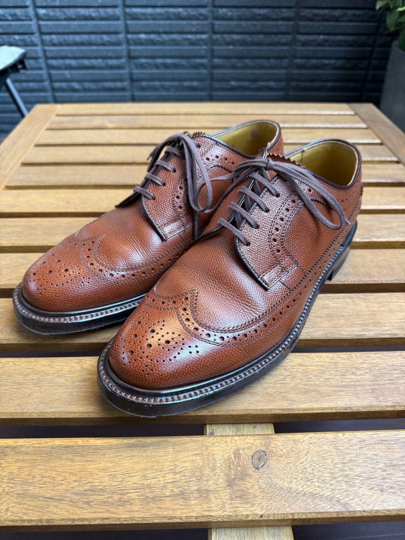 REGAL リーガル 2235フルブローグ 外羽根 ブラウン／25.5cm EE