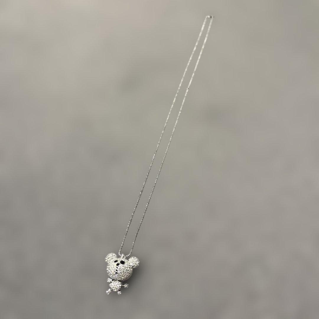 【希少】SWAROVSKI スワロフスキー ロングネックレス クリスタルベア