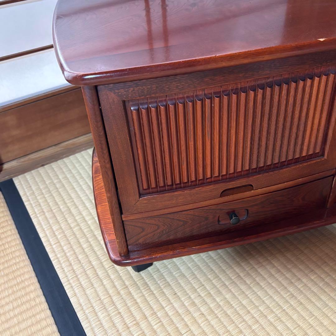 【希少】　karimoku カリモク ポットワゴン キャスター付 茶箪笥