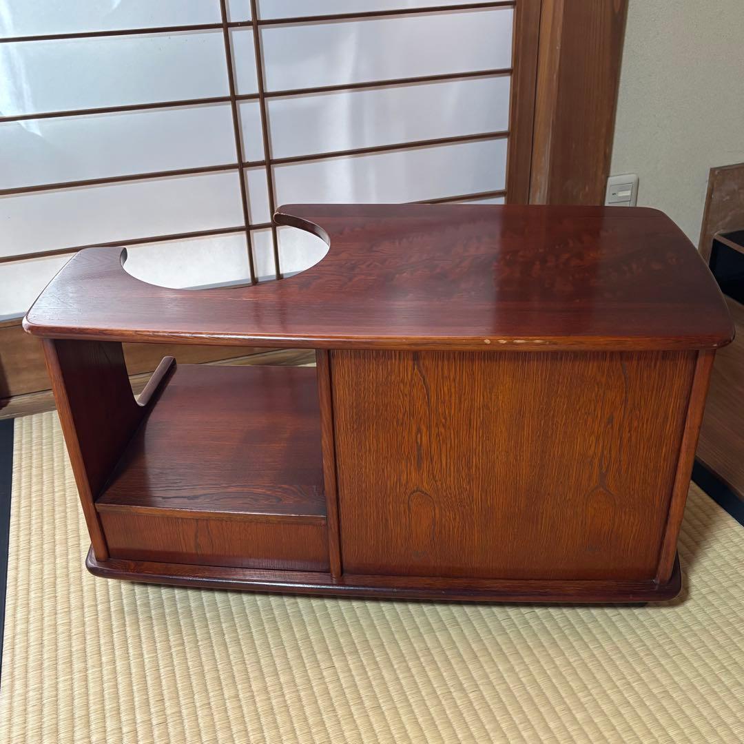 【希少】　karimoku カリモク ポットワゴン キャスター付 茶箪笥