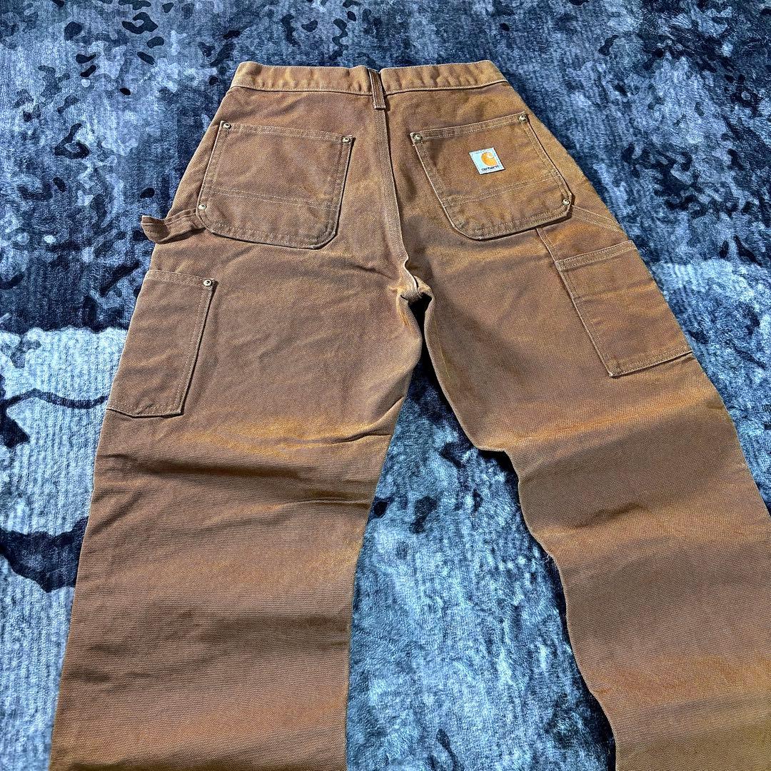 コメ欄セール！USA Carhartt ダブルニー ブラウン 29×30 B01