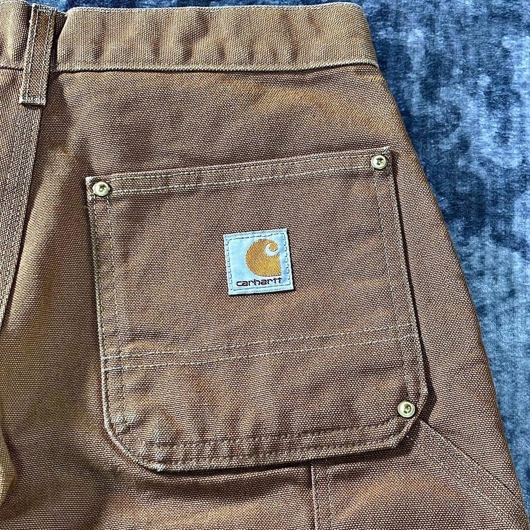 コメ欄セール！USA Carhartt ダブルニー ブラウン 29×30 B01