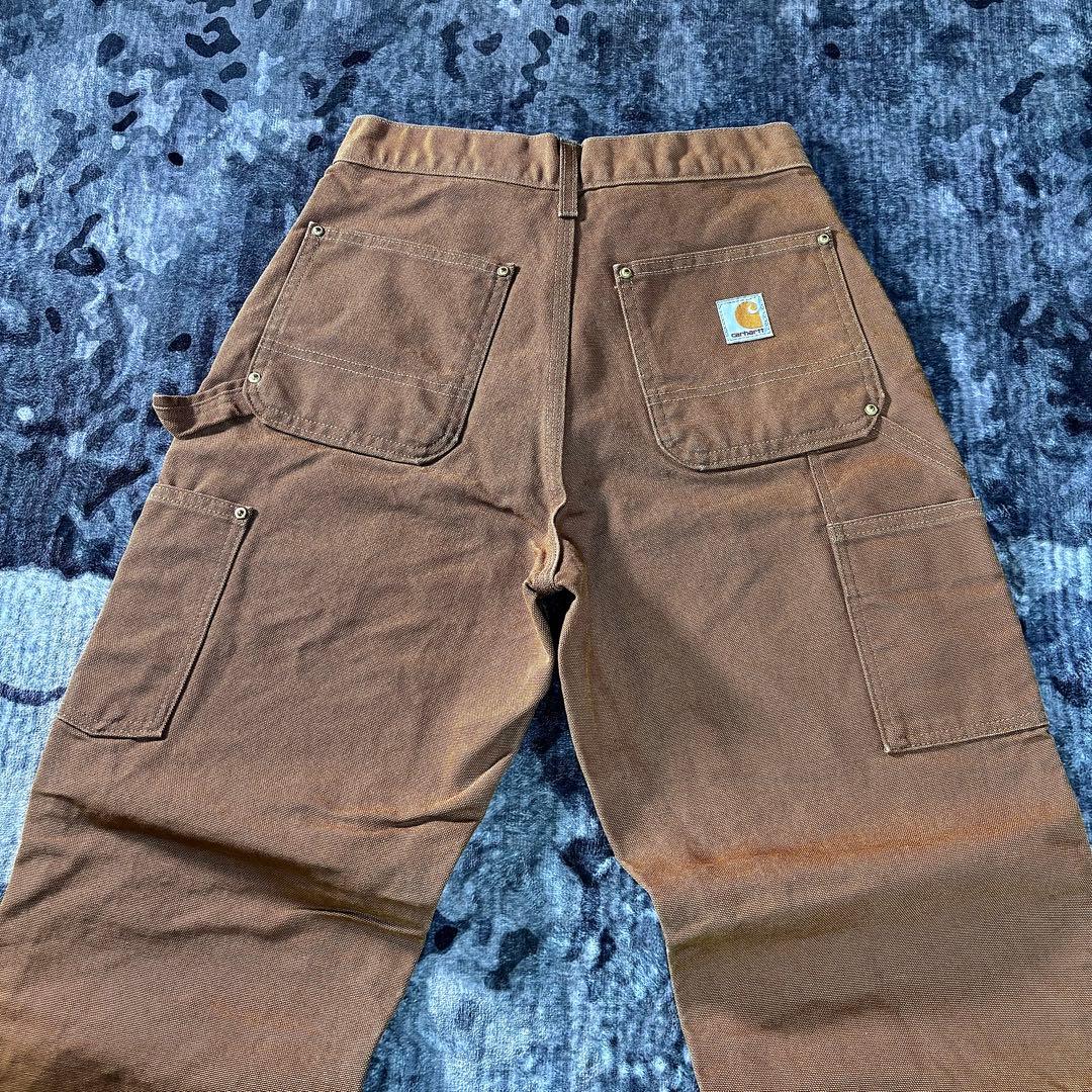 コメ欄セール！USA Carhartt ダブルニー ブラウン 29×30 B01