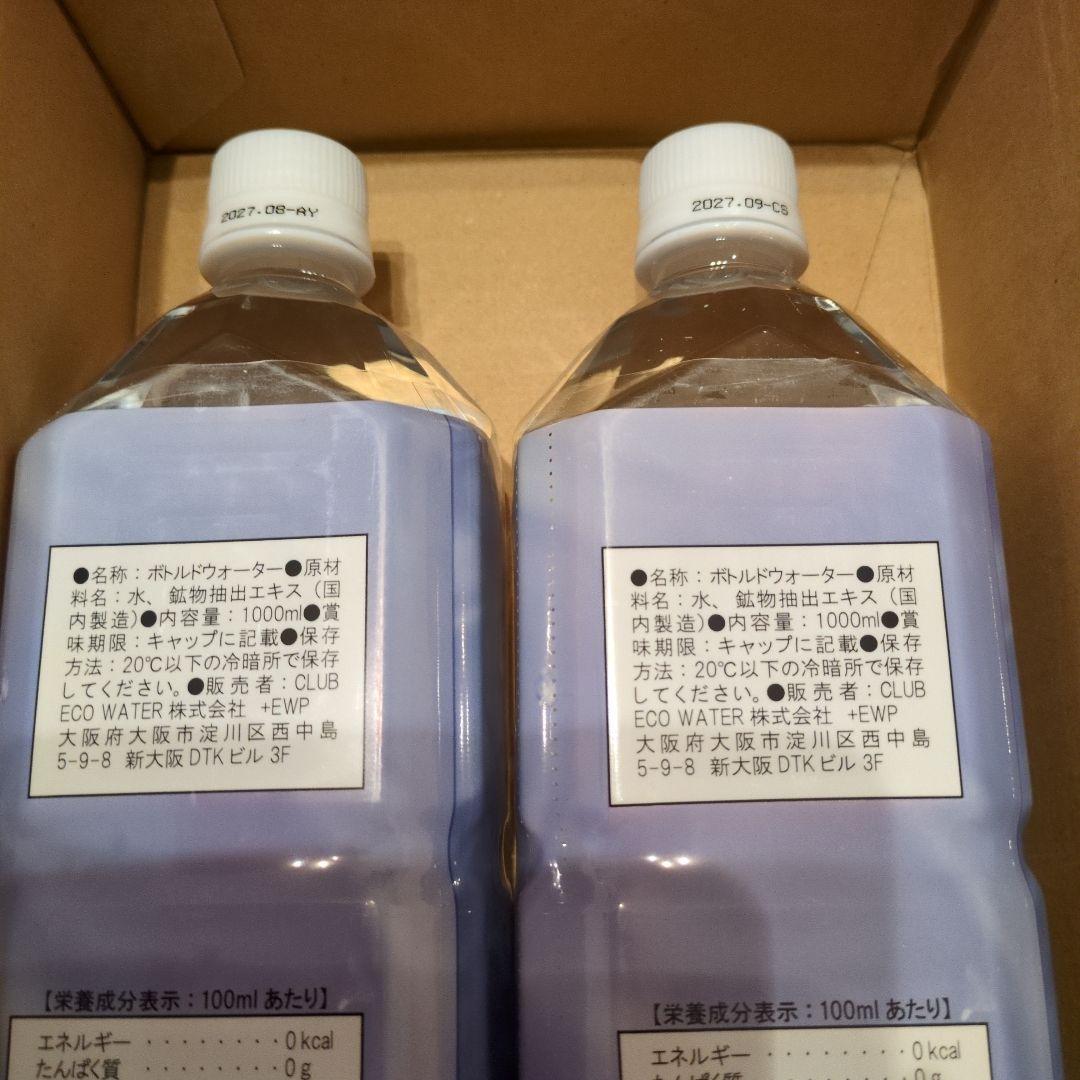 クラブエコウォーター　ライフエッセンス　1000ml 2本