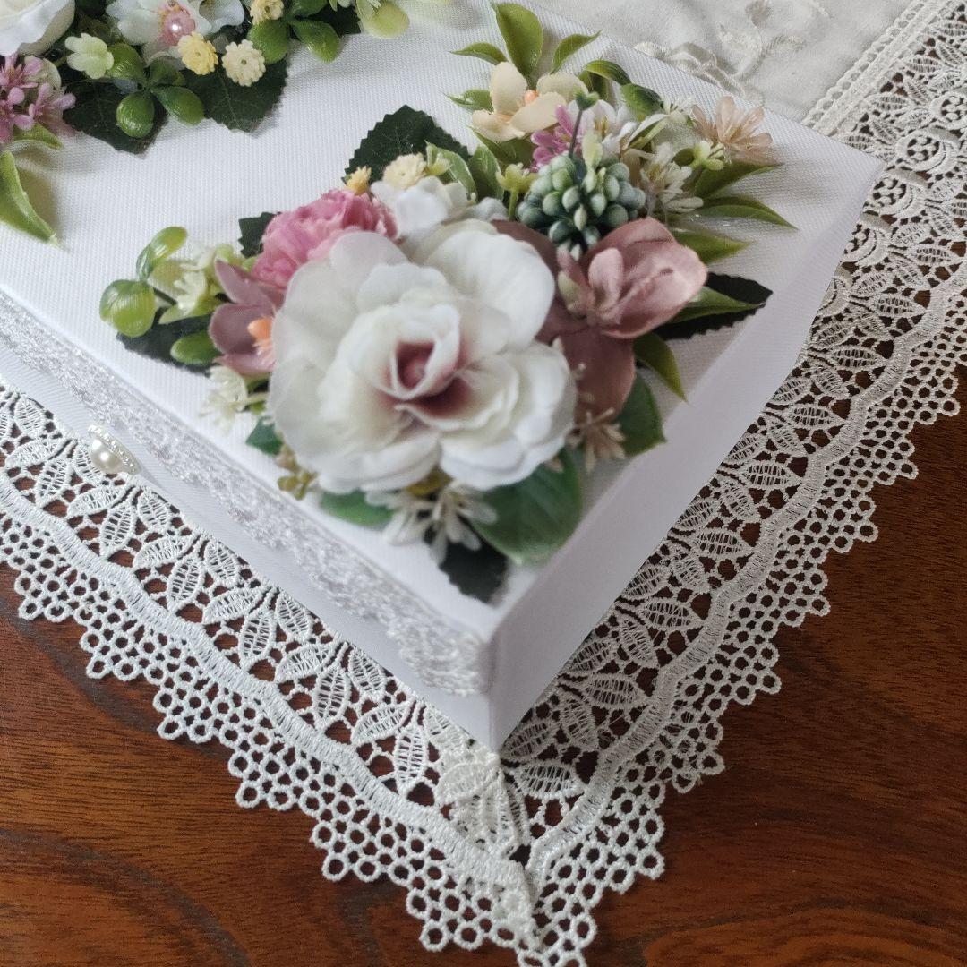 ✿きよみんみんさん専用画面✿ （白色小物入れ・造花）おまとめ６個