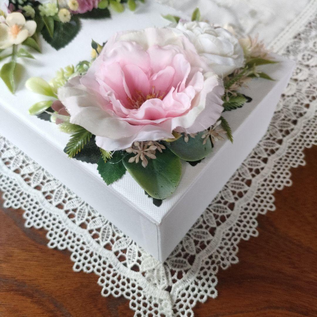 ✿きよみんみんさん専用画面✿ （白色小物入れ・造花）おまとめ６個