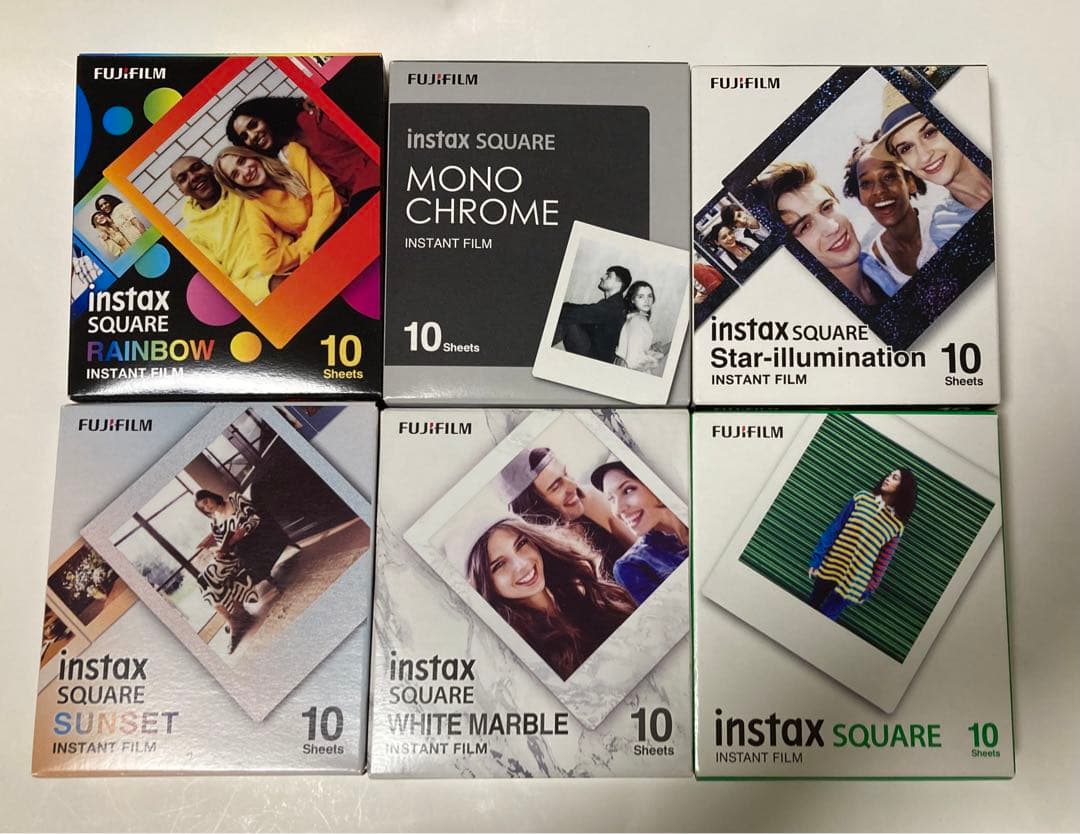 富士フイルム　チェキ　インスタックス　スクエア　バラエティー　６個セット
