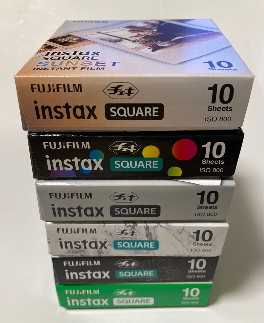 富士フイルム　チェキ　インスタックス　スクエア　バラエティー　６個セット