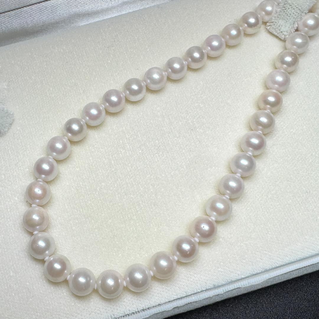 White Base✨ あこや真珠 パール ネックレス 約7-7.4mm SV