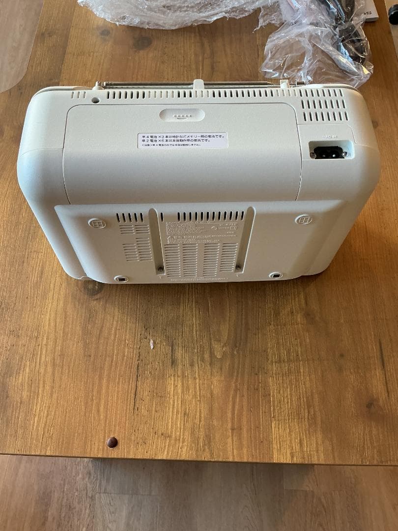 CDラジオカセットレコーダー FM/AM/ワイドFM ホワイト 197K20