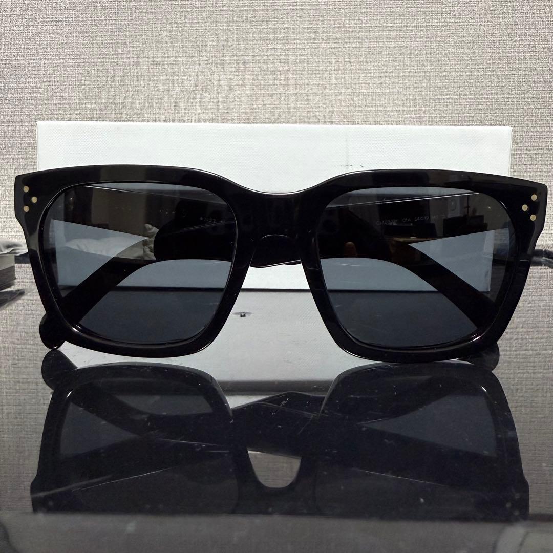 CELINE CL40248I 01A サングラス ブラック 太セル イタリア製
