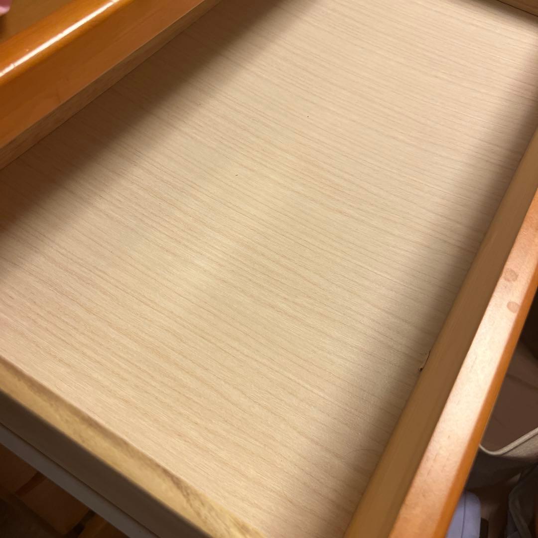 ナチュラルウッド 引き出しチェスト
