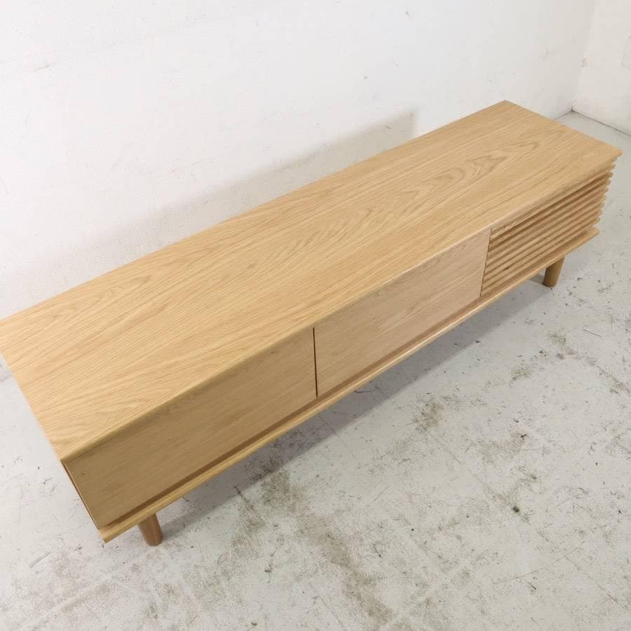 展示B品 25年製 ウニコ ソルク TVボード 幅160cm ナチュラル オーク