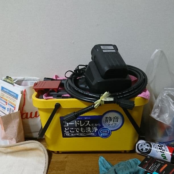 充電式車の洗車機