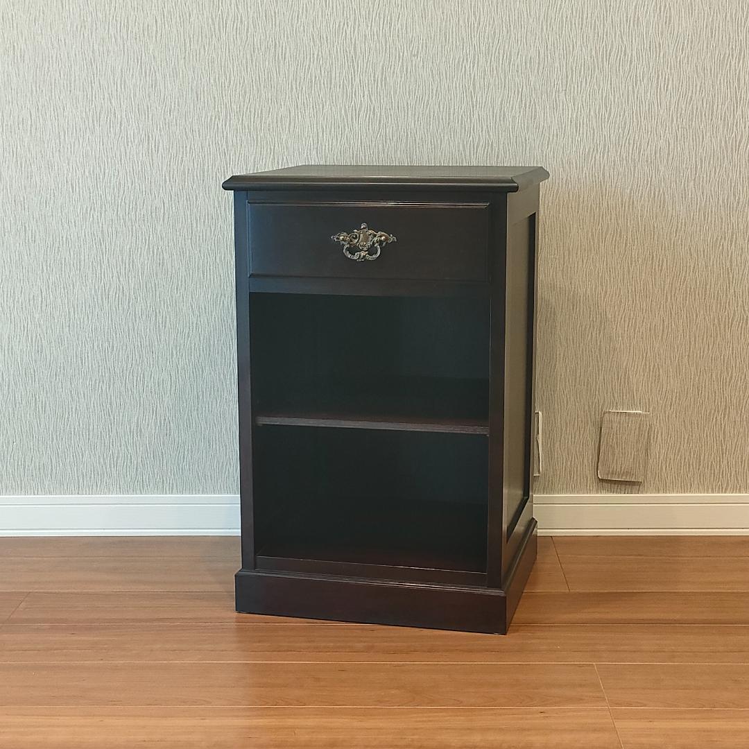 アンティーク調　キャビネット　引出し1杯　サイドテーブル