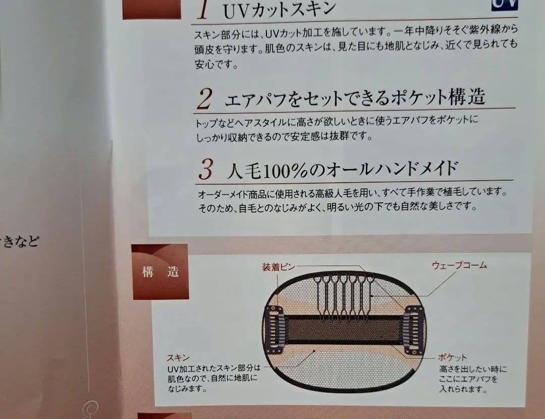 ★あさみ★　ジュリアオージェ　JOトップピース　UV　人毛100%