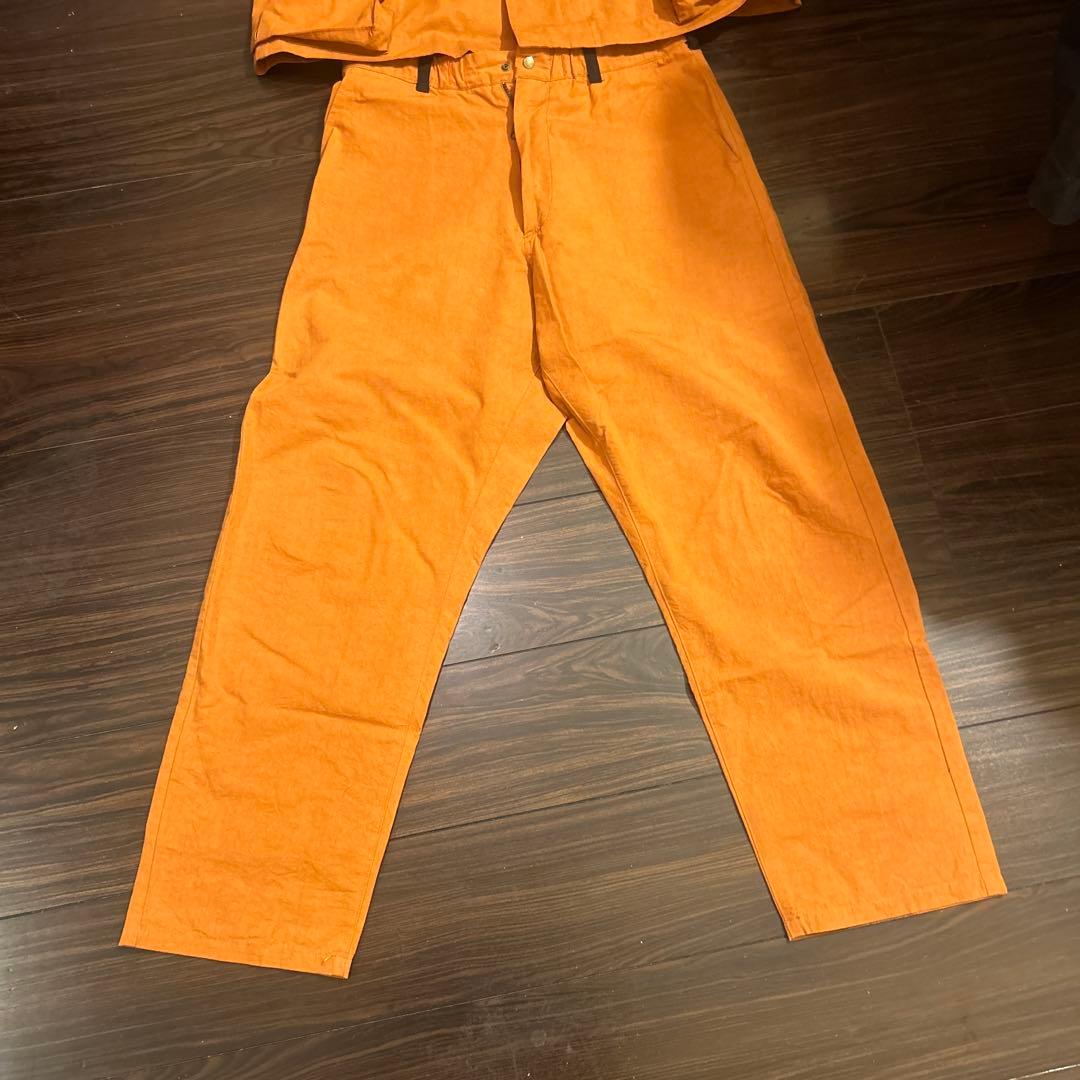 ナストイズ　アメリカンワナビー　オレンジオーバーオール・パンツセット